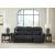5Z-Comfort Leather/PVC Power Reclining Sofa w/Adjustable Headrests