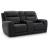 5Z-Comfort Leather/PVC Power Reclining Loveseat w/Console & Adjustable Headrests
