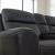 5Z-Comfort Leather/PVC Power Reclining Loveseat w/Console & Adjustable Headrests