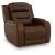 Knightington Leather/PVC Power Recliner w/Audio Seating