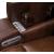 Knightington Leather/PVC Power Reclining Sofa w/Audio Seating