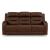 Knightington Leather/PVC Power Reclining Sofa w/Audio Seating