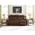 Knightington Leather/PVC Power Reclining Sofa w/Audio Seating