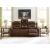 Knightington Power Leather/PVC Power Reclining Living Set w/Audio Seating