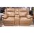 Glencroft Leather Power Reclining Loveseat w/Console & Adjustable Headrests