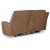 DeepWakes Leather/PVC Power Reclining Loveseat w/Console & Adjustable Headrests