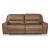 DeepWakes Leather/PVC 2-Seat Power Reclining Sofa w/Adjustable Headrests