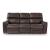 Crossplex Leather/PVC Power Reclining Sofa w/Adjustable Headrests
