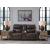 Crossplex Leather/PVC Power Reclining Loveseat w/Console & Adjustable Headrests