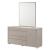 Pearl Fabric Bedroom Set w/LED