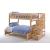 Peppermint Wood Bunk Bed, Twin/Full Size