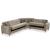 Perla Microsuede Convertible Storage Sectional