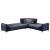 Perla Microsuede Convertible Storage Sectional