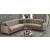 Perla Microsuede Convertible Storage Sectional