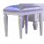 Perla Leatherette/Wood Regular Bedroom Set