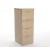 Optima Office Lockable Filing Cabinet w/4 Foil Wrapped Drawers