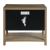 Saugatuck Wood Nightstand w/3 Drawers