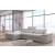 Alpine X Fabric L-Shaped Sectional Sofa with Sleeper & Storage