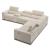 Picasso 6Pc Fabric Motion Sectional Sofa