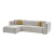 Picasso Fabric Convertible Left Arm Facing Sectional