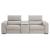 Picasso Leather Loveseat w/Console
