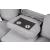 Pinto Fabric L-Shaped Sectional Sofa w/USB