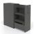 Boxi Office Lockable Storage Tower w/2 Shelves, 1 Metal Shelf & File Drawer, Right Hand