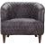 Magdelan Tufted Leather Arm Chair