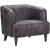 Magdelan Tufted Leather Arm Chair