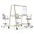 Nova Wood Rectangular Melamine Multipurpose Table w/Castors