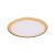 Gold Foil Clear Glass Saucer