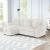 Plush Velvet L-Shaped Sectional Storage Sofa w/USB