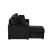 Plush Velvet L-Shaped Sectional Storage Sofa w/USB