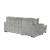 Plush Velvet L-Shaped Sectional Storage Sofa w/USB