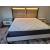 Poesia Wood Veneer Platform Bedroom Set w/LED Headboard