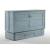 Poppy Wood Murphy Cabinet Bed w/Mattress