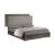 Portofino Premium Wood Veneer Bed with Velvet Headboard