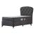 Prens Tufted Fabric Bed, Twin Size