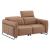 President Leather Loveseat