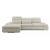 Barcelona 2-Piece Microfiber Storage Sleeper Sectional