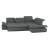 Barcelona 4-Piece Microfiber Storage Sleeper Sectional