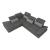 Barcelona 4-Piece Microfiber Storage Sleeper Sectional