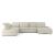 Barcelona 5-Piece Microfiber Storage Sleeper Sectional
