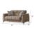 Princeton Chenille Convertible Storage Loveseat