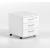 Optima Office Lockable Mobile Pedestal w/3 Foil Wrapped Drawers