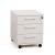 Optima Office Lockable Mobile Pedestal w/3 Foil Wrapped Drawers