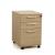 Optima Office Lockable Mobile Pedestal w/3 Foil Wrapped Drawers