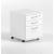 Optima Office Lockable Mobile Pedestal w/3 Foil Wrapped Drawers