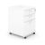 Optima Office Lockable Mobile Pedestal w/3 Foil Wrapped Drawers