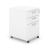 Optima Office Lockable Mobile Pedestal w/3 Foil Wrapped Drawers